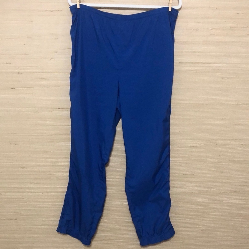 Lauren Ralph Lauren Royal Blue  Windbreaker Elastic Waist Track Pants Petite Med